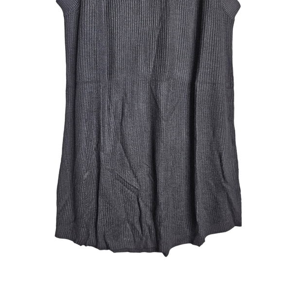 Women's Black Halter Top Rib Knit Tank Blouse NWOT Ladies Size Small - Picture 3 of 7